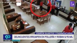 Delincuentes asaltan pollería y se llevan unos 15 mil soles en Chiclayo | VIDEO
