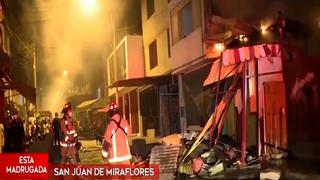 Incendio en vivienda generó alarma entre vecinos de San Juan de Miraflores