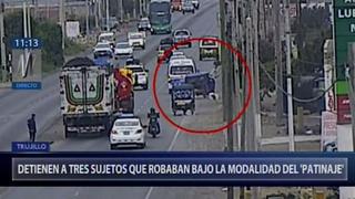 Delincuentes roban mercadería de camión bajo modalidad del 'patinaje' en Trujillo