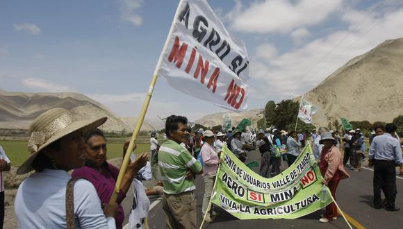 Las protestas en Arequipa se dan por el rechazo al proyecto minero Tía María. (Foto: GEC)