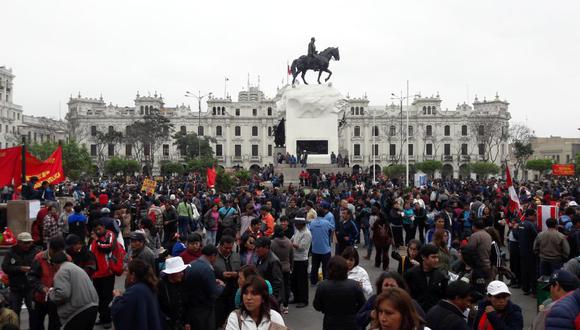 Huelga de maestros no termina a pesar de reunión de PPK con dirigentes del Sutep. (Diego Daza/Perú21)