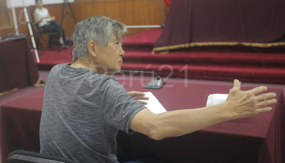 Alberto Fujimori volvió a lucir cansado y algo descuidado en nueva audiencia en la Diroes por el caso \'diarios chicha\'. (David Vexelman)