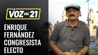 Enrique Fernández Chacón congresista electo por el Frente Amplio [VIDEO]
