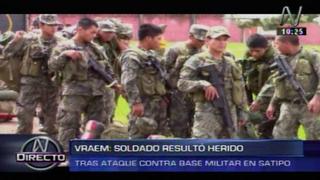 VRAEM: Soldado fue herido en ataque de presuntos narcoterroristas [Video]