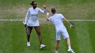 Venus Williams regresó: avanzó en dobles mixtos de Wimbledon, junto a Jamie Murray