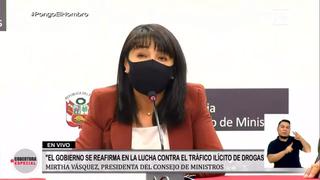 Mirtha Vásquez sobre ministro Barranzuela: “Estamos pidiendo los descargos y en base a eso se hará una evaluación”