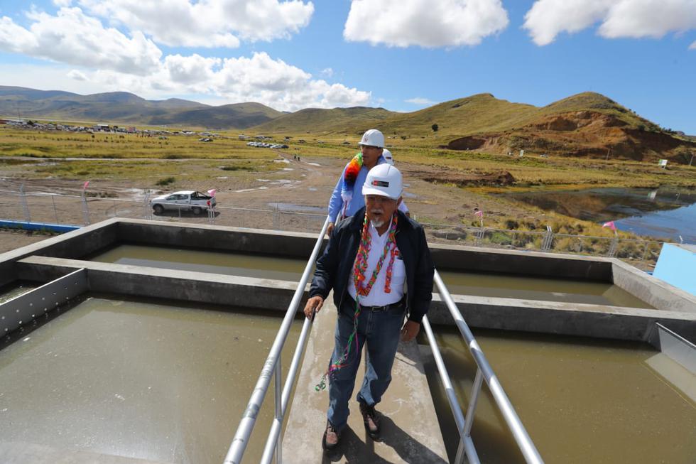 Planta de tratamiento que contribuirá a descontaminar el lago Titicaca entró en operación. (MVCS)