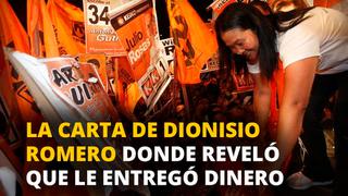 La carta: Dionisio Romero reveló que le dio US$3 millones 650 mil a Keiko Fujimori para campaña del 2011 [VIDEO]
