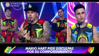 Mario Hart se disculpa con Elías Montalvo tras pelea en programa pasado