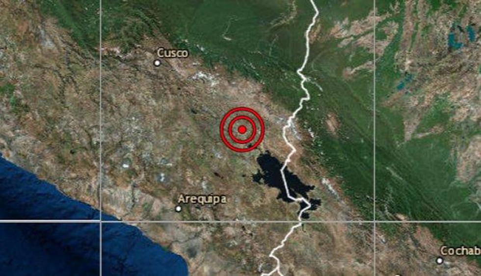 El sismo ocurrió a una profundidad de 270 km., reportó el IGP.