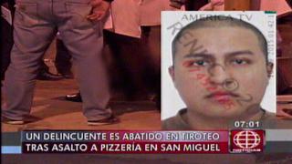 San Miguel: Policía abatió a delincuente en tiroteo tras asalto a pizzería [Video]
