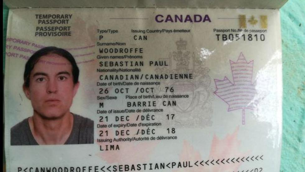 Este sería el pasaporte del presunto asesino de Olivia Arévalo. (PNP)