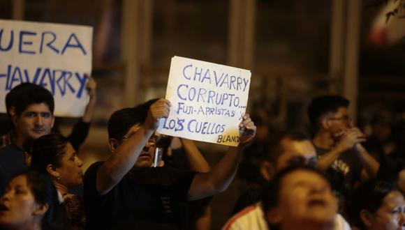 Protesta contra medida de Fiscal de la Nación Pedro Chávarry