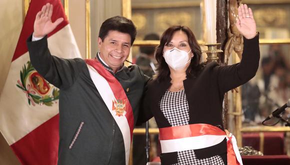 Pedro Castillo y Dina Boluarte. Foto: Presidencia.