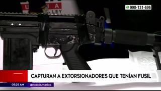 Huaycán: PNP captura a extorsionadores que portaban fusil