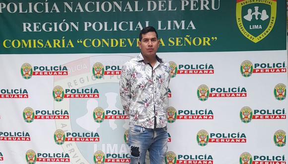 Emilio Javier Reátegui Salas (29) fue capturado por la Policía en flagrante delito de feminicidio en el grado de tentativa. (PNP)