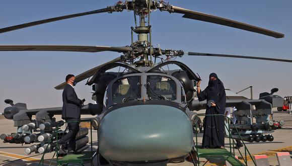 Un helicóptero ruso Kamov Ka-52. (Foto: Giuseppe CACACE / AFP)