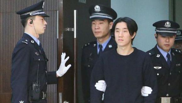Jaycee Chan, hijo de Jackie Chan, salió en libertad tras 6 meses detenido. (AFP)