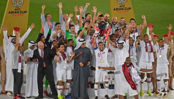 Qatar se coronó campeona por primera vez de la Copa Asiática de Naciones. (Foto: AFP)