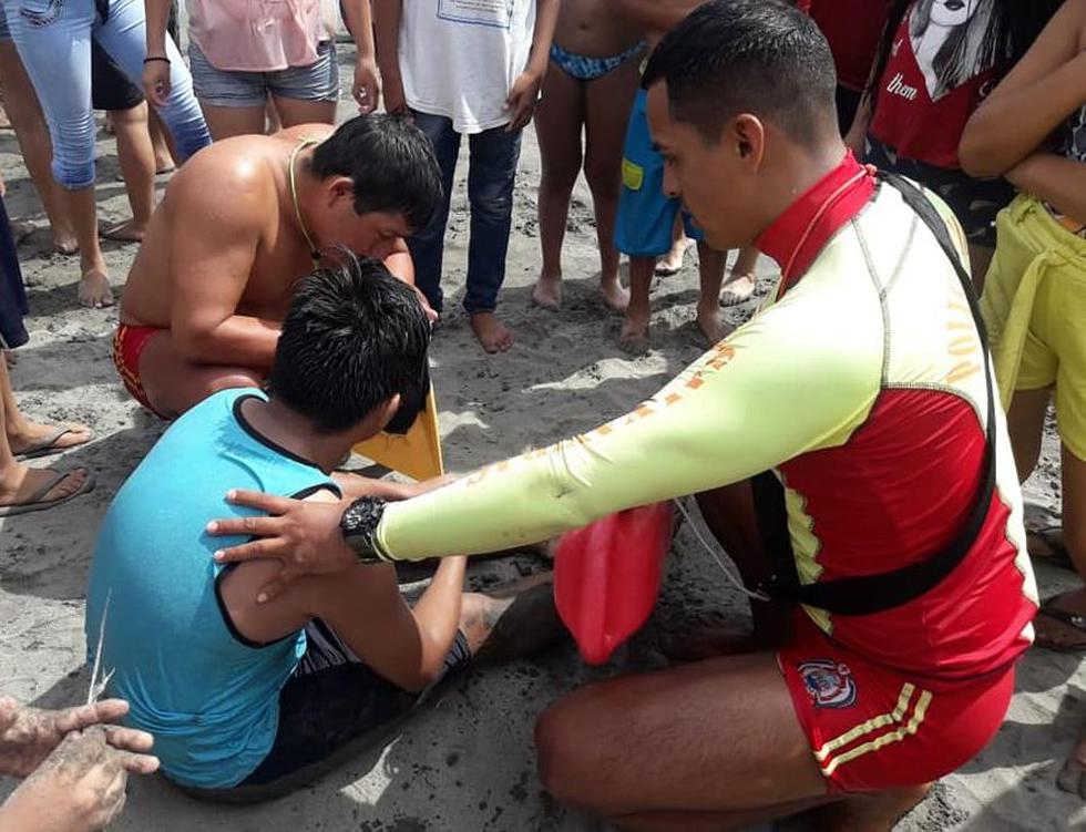 Las playas donde se registraron mayores rescates fueron Santa María con 141 personas, señaló la PNP. (Foto: PNP)