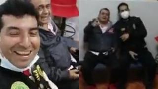 Policías graban a Tony Rosado y cantan con él en la comisaría tras su intervención en fiesta clandestina [VIDEO]