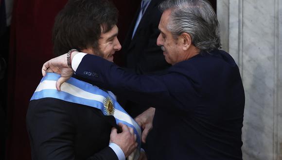 Milei se convirtió hoy oficialmente en el presidente de Argentina. (Foto: AFP).