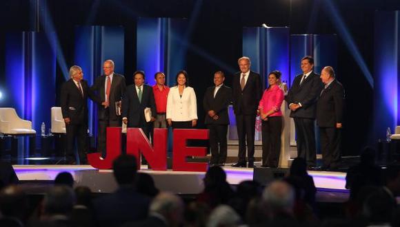 Debate presidencial tuvo varios episodios de ataques entre candidatos. (Renzo Salazar)