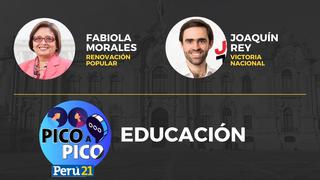 Joaquín Rey y Fabiola Morales debaten sobre reformas educativas