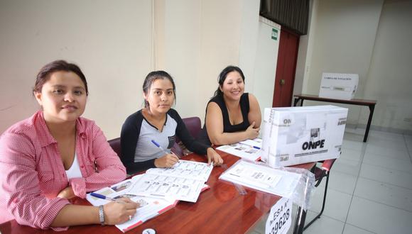 Los miembros de mesa para las Elecciones Congresales 2020 ya fueron elegidos (Foto: Andina)