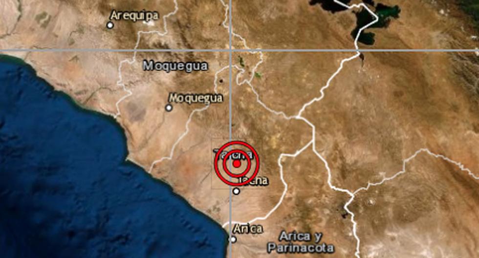 De acuerdo con el IGP, el epicentro de este movimiento telúrico se ubicó a 27 kilómetros al noreste de Calana en Tacna, y a 122 kilómetros de profundidad. (Foto: IGP)