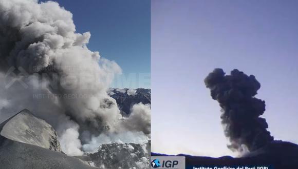 Arequipa: volcán Sabancaya emite cenizas y afecta a 8 distritos en el Valle del Colca | VIDEO