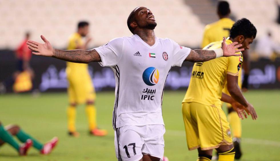 Jefferson Farfán se reencontró con el gol y marcó con su club en los Emiratos Árabes. (Al-Jazira)