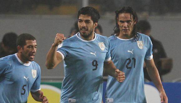 Luis Suárez y Edinson Cavani comandan la lista de la selección de Uruguay. (Foto: GEC)