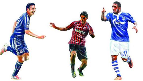 Reconocidos. Pizarro, Zambrano y Farfán son figuras de la Bundesliga. (Agencias)