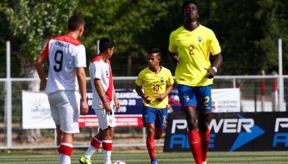 Perú y Ecuador se miden por la fecha 4 del Sudamericano Sub 20. (Foto: Photosport)