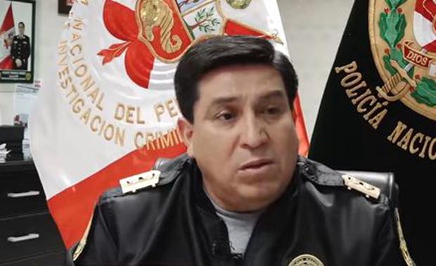 Vicente Tiburcio Orbezo assumed the position of General Commander of the National Police in February of this year, but his departure was made official last May.  (Photo: Peru21 video capture)
