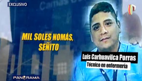 En el informe periodístico se indicó que Luis Carhuavilca Porras habría estado cobrando dinero a los familiares de los pacientes para hacerlos ingresar al Hospital de Emergencias de Villa El Salvador. (Foto: Panorama)