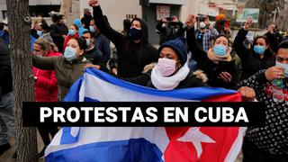 Cubanos salen a protestar a las calles ante la crisis económica