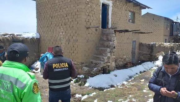 El crimen ocurrió en en el jirón Tambo del distrito de Cojata, provincia de Huancané. (Facebook/Encuentro Informativo)