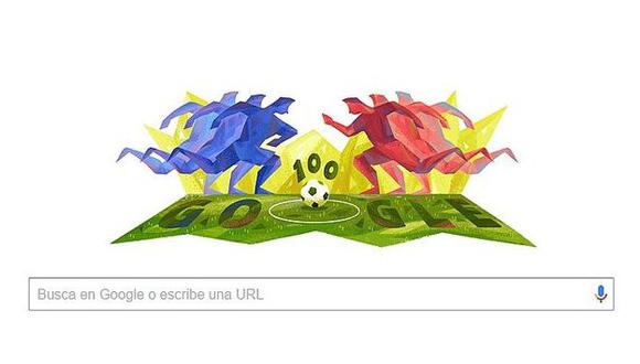 Google celebra inicio de la Copa América Centenario con doodle. (Google)