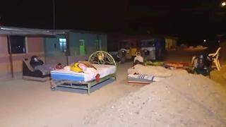 Piura: Personas durmieron en las calles por temor a réplicas del sismo en Sullana | VIDEO