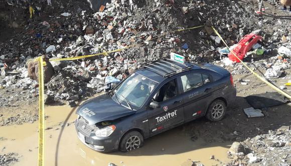 Vehículo fue hallado desmantelado en una torrentera en Arequipa (GEC)