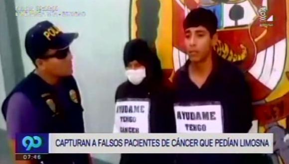 Lucían un cartel en el pecho que señalaba: &quot;Ayúdame tengo cáncer&quot;. (Latina)