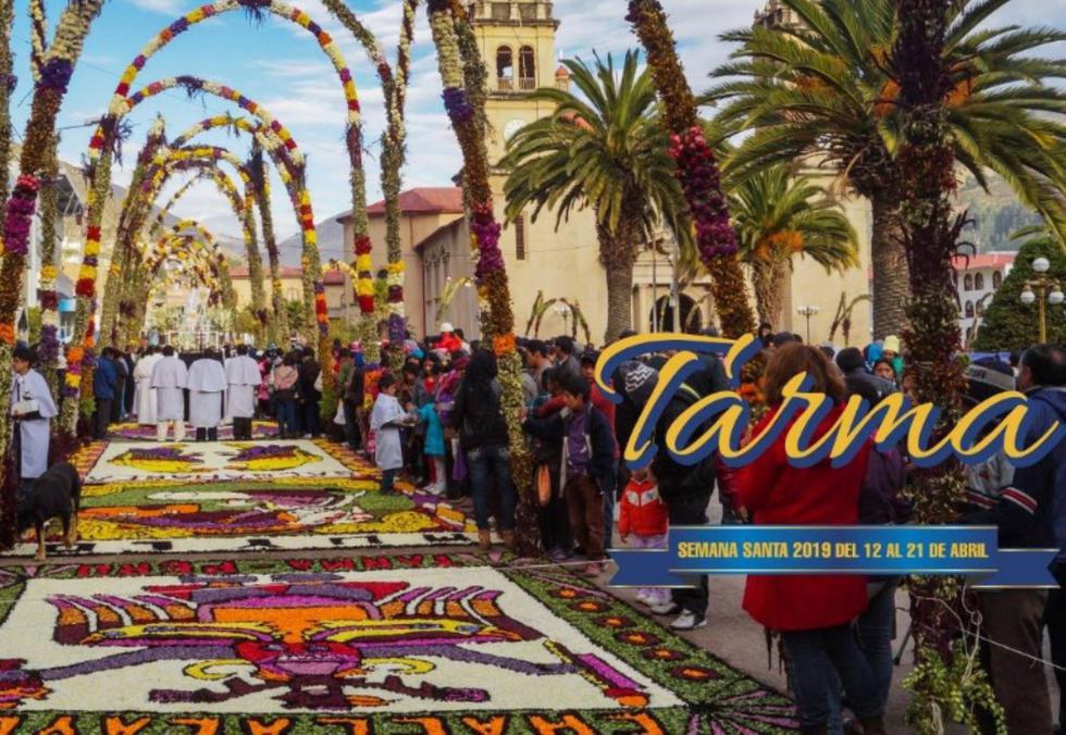 Las celebraciones por Semana Santa, en Tarma, van hasta el 21 de este mes. (Foto: Andina)