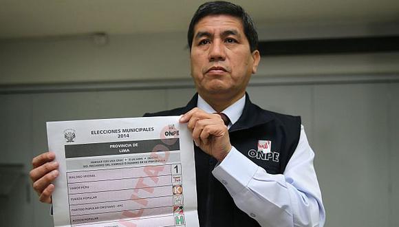 ONPE presentó las cédulas de sufragio de las elecciones. (Andina)