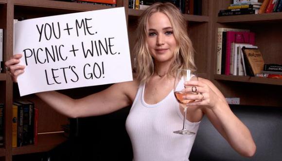 Jennifer Lawrence quiere emborracharse y te contamos como tú puedes ser su acompañante (Omaze)