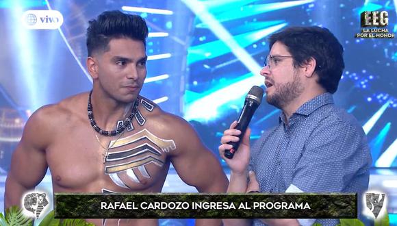 Rafael Cardozo fue anunciado en la nueva temporada de "Esto es guerra" y le recordó a Gian Piero Díaz su pasado en "Combate". (Foto: Captura de pantalla)