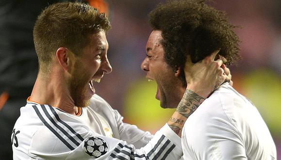 Marcelo y Sergio Ramos tuvieron una dura discusión al final de los entrenamientos del Real Madrid, según Marca. (Foto: AP)