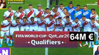 ¿Cuál es el valor económico de la Selección de Perú en comparación a Uruguay y Paraguay?