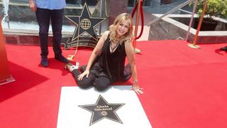 Gisela Valcárcel develó estrella con su nombre en 'Paseo de la fama' de Pachacamac [FOTO Y VIDEO]